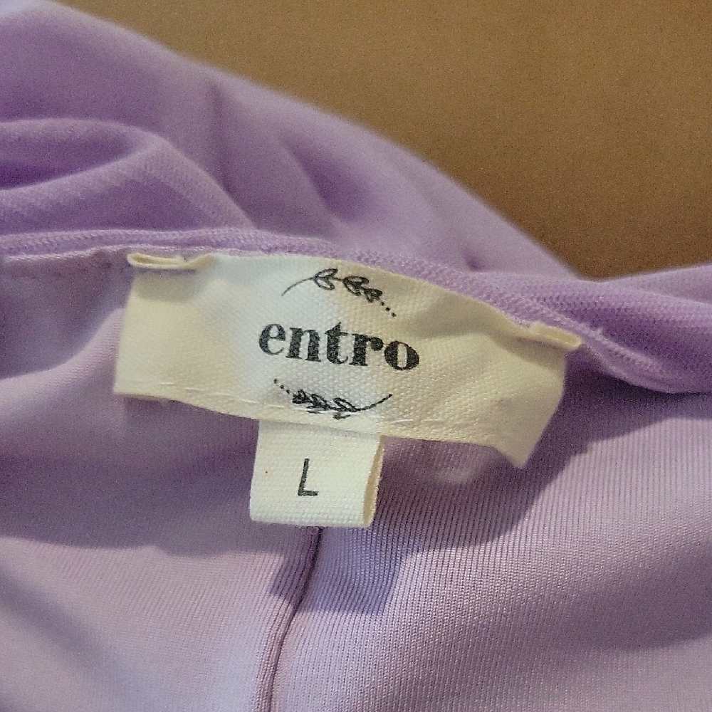 Entro Lilac Ruched Blouse - Picture 2 of 8